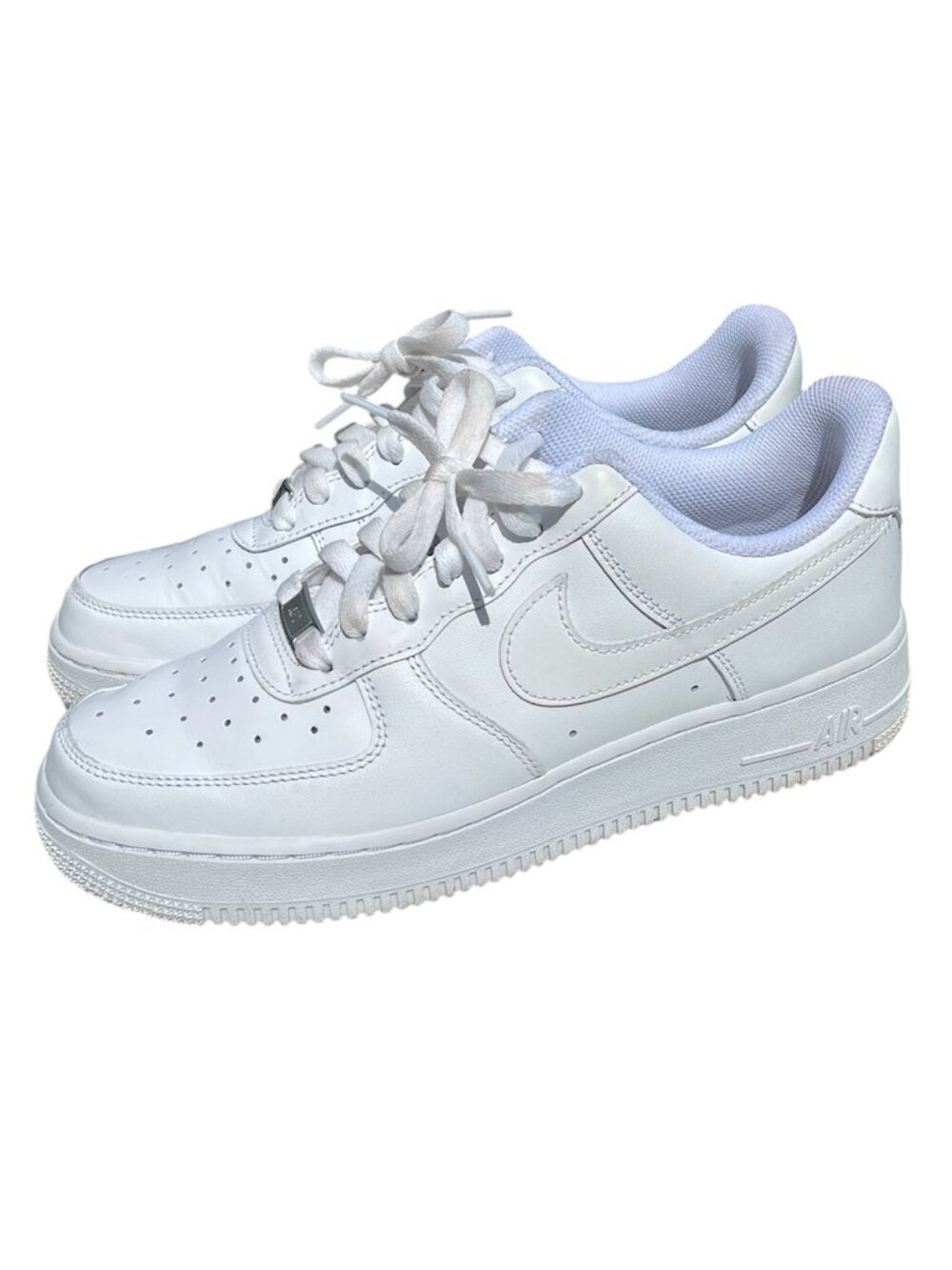 Nike Air Force 1 ’07 Low Triple White Sneakers Size 8.5 EUC